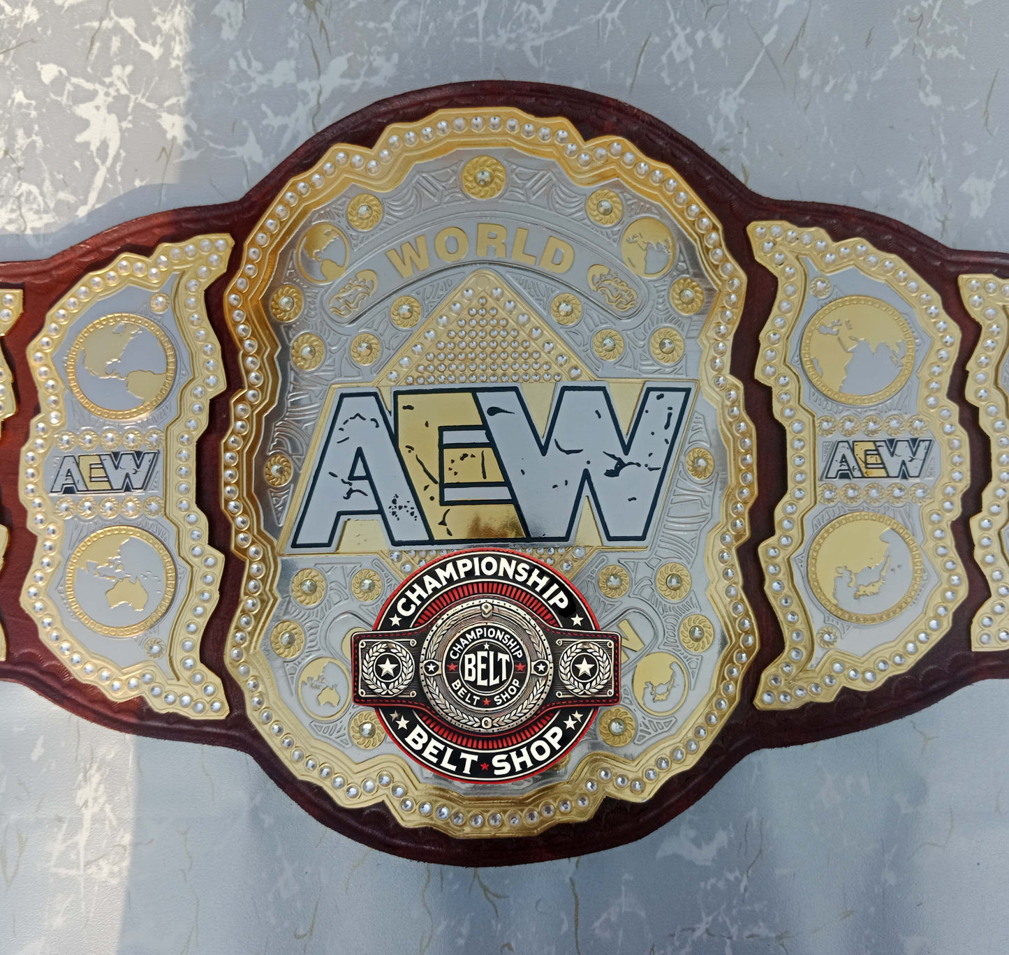 AEW Brown Heavyweight Championship Title Belt