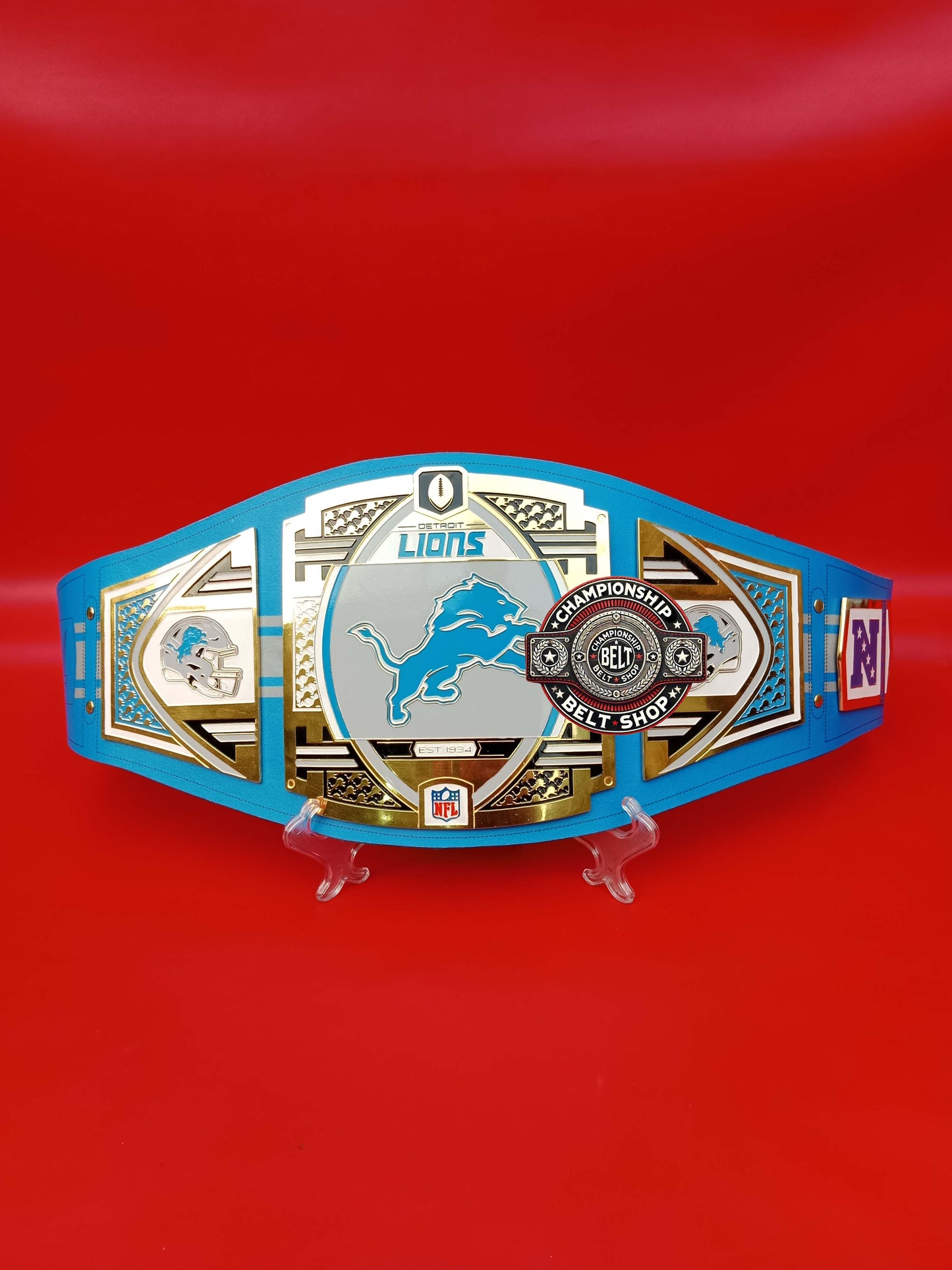 Detroit Lions WWE NFL Championship Title Belt