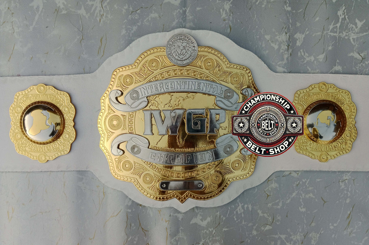 IWGP IC White Strap Intercontinental Championship Title Belt