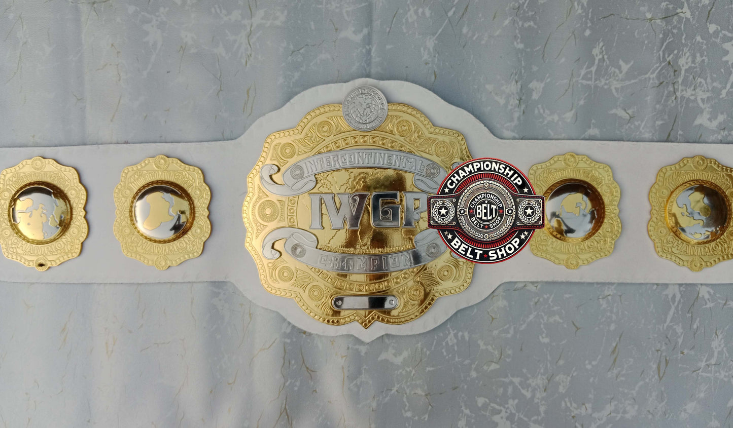 IWGP IC White Strap Intercontinental Championship Title Belt