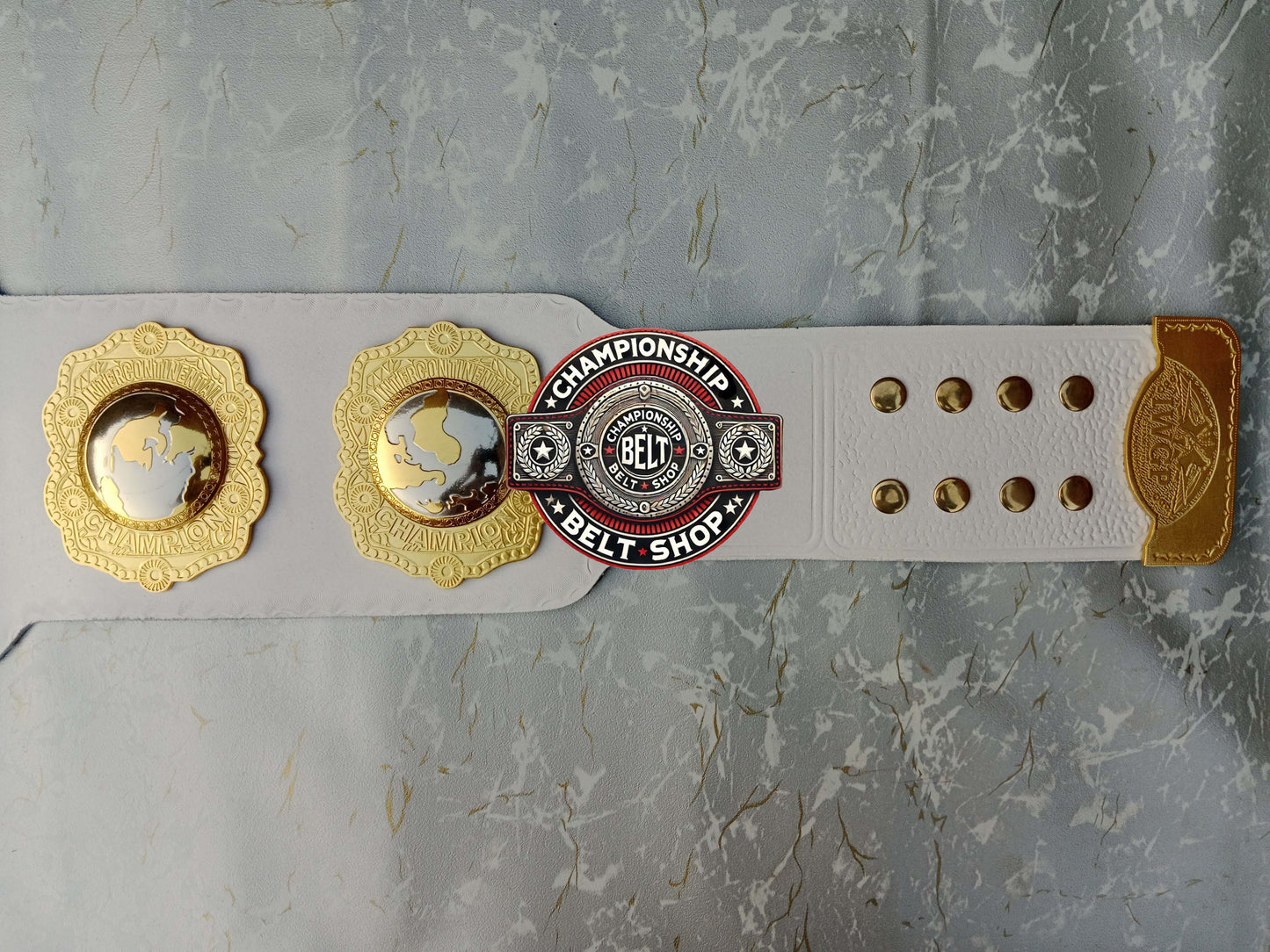 IWGP IC White Strap Intercontinental Championship Title Belt