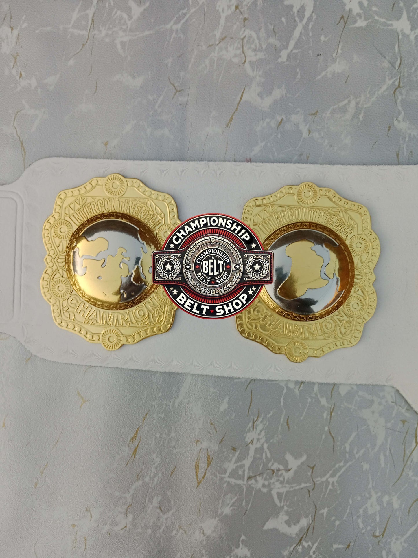 IWGP IC White Strap Intercontinental Championship Title Belt