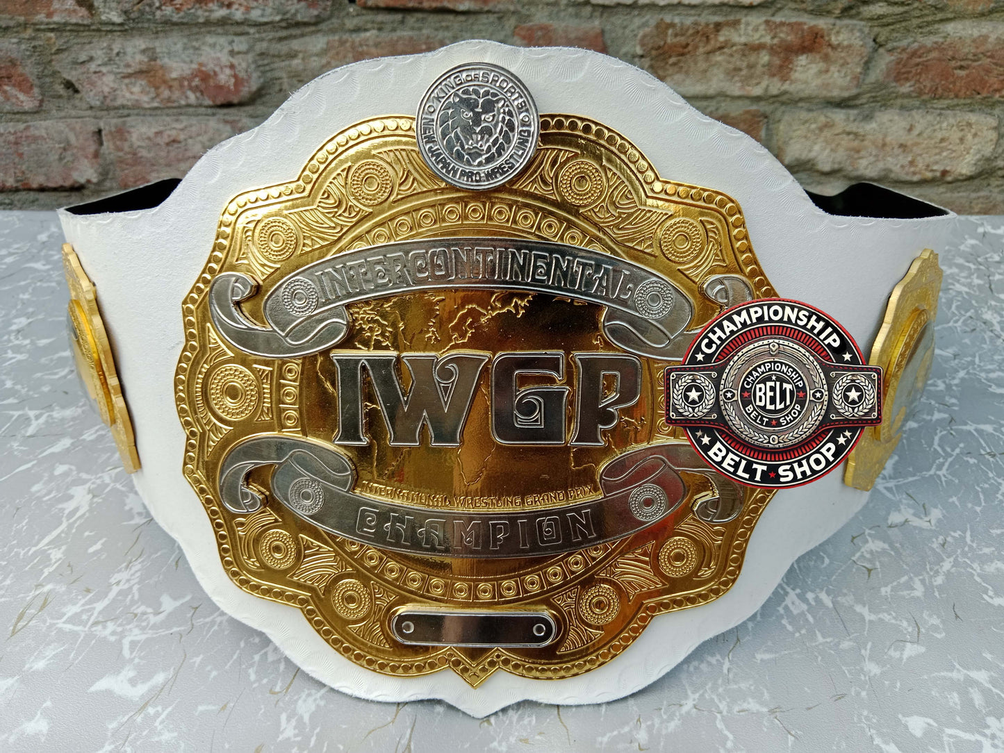 IWGP IC White Strap Intercontinental Championship Title Belt