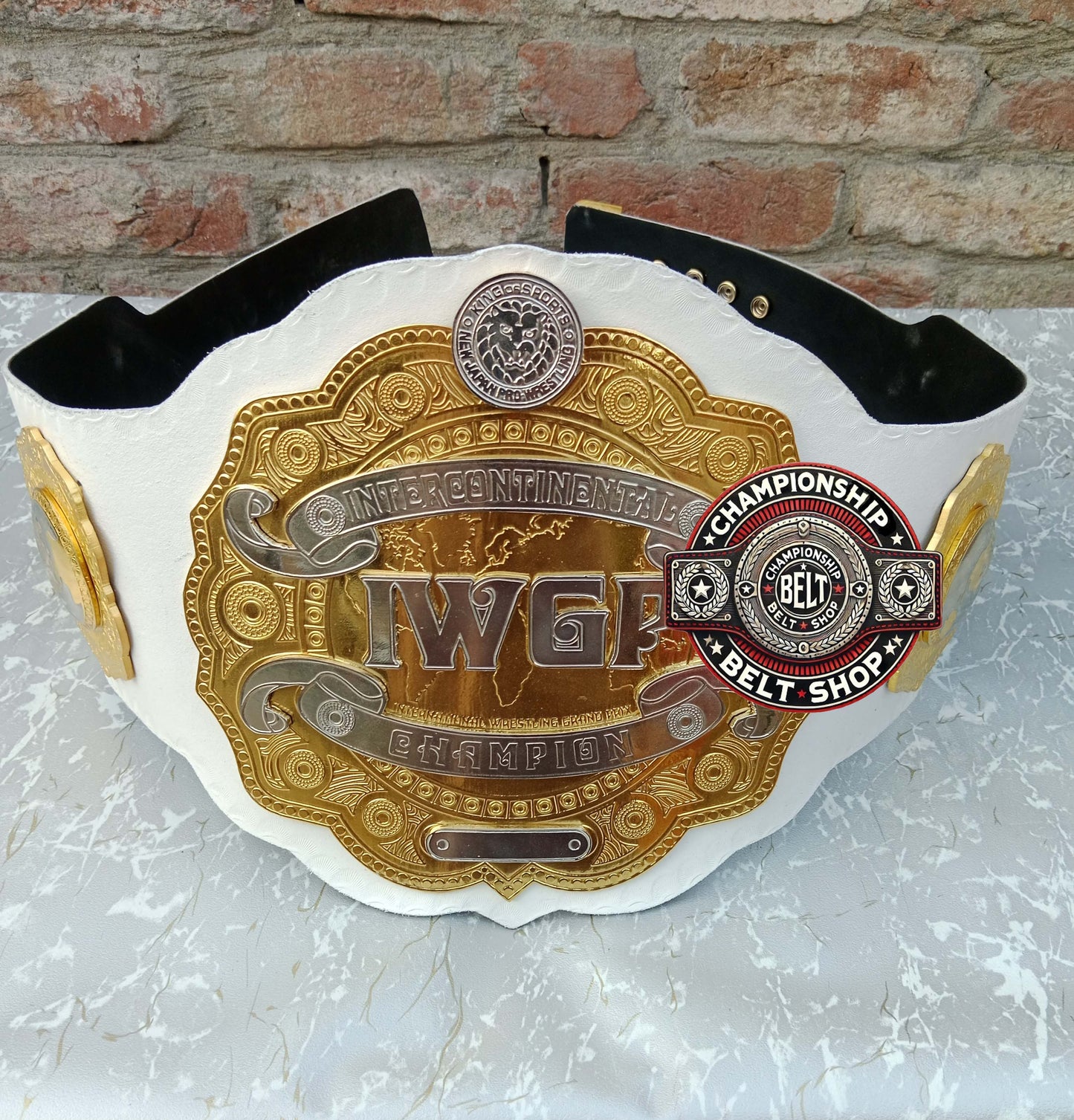 IWGP IC White Strap Intercontinental Championship Title Belt