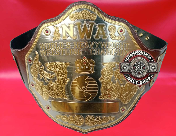 NWA Big Gold World Heavyweight Championship Title Belt