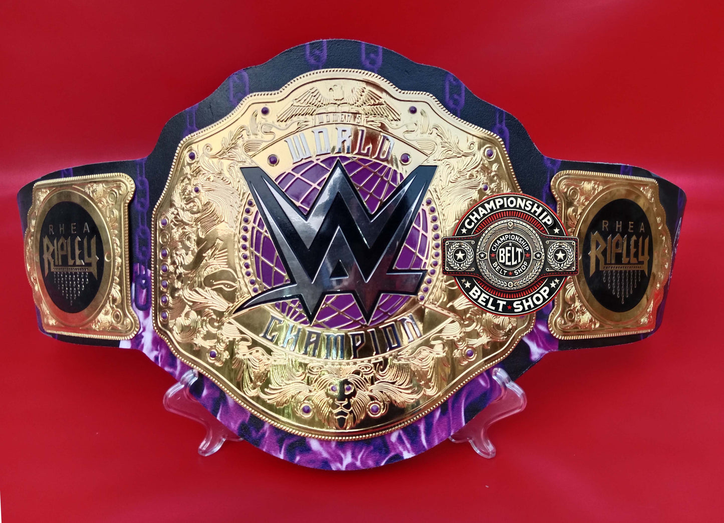 New Rhea Ripley World Heavyweight Championship Title Belt