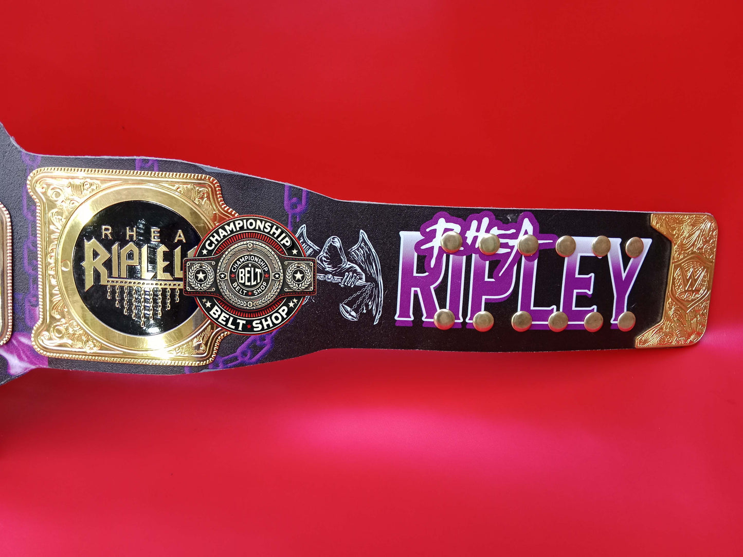 New Rhea Ripley World Heavyweight Championship Title Belt