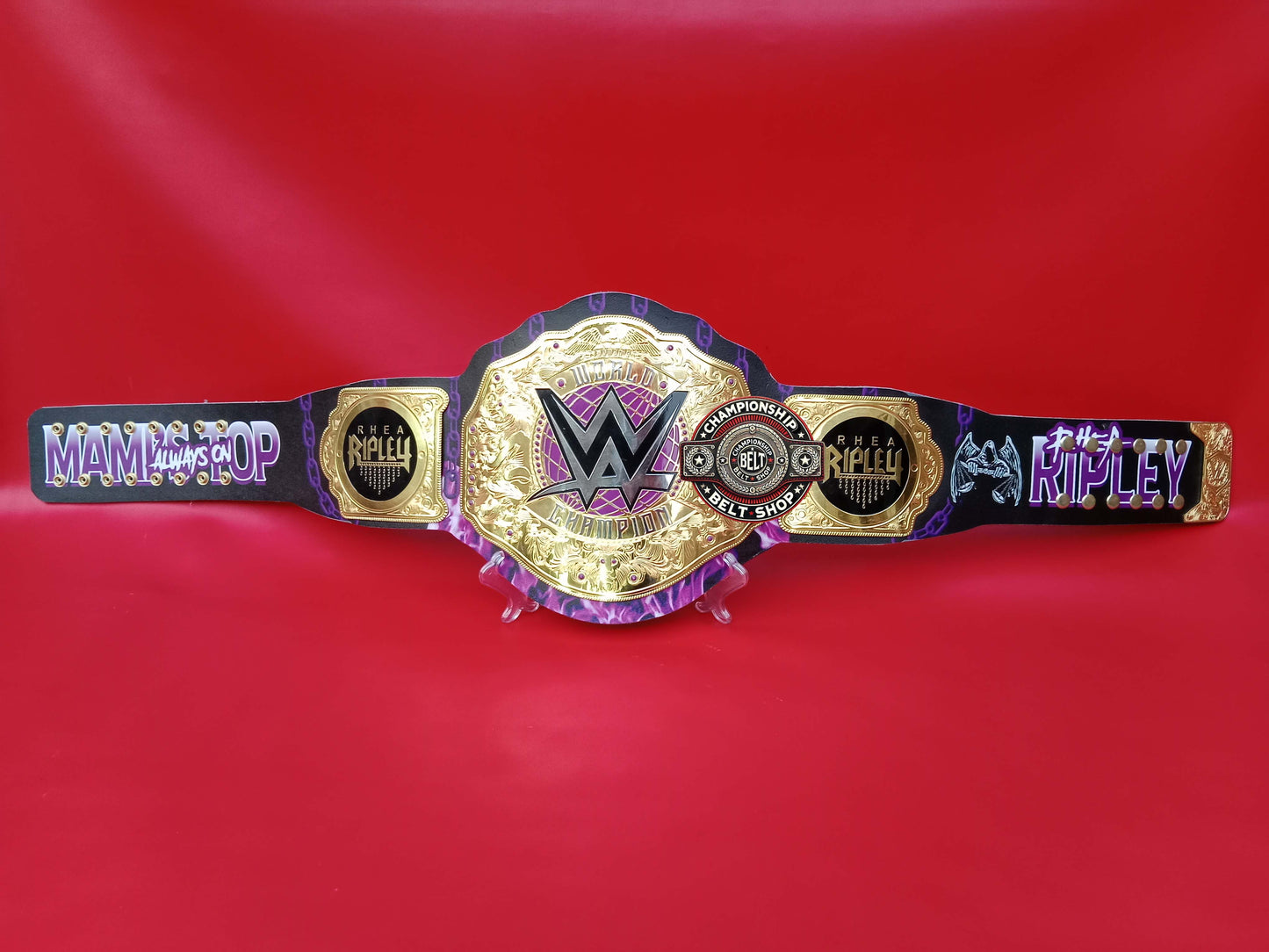 New Rhea Ripley World Heavyweight Championship Title Belt