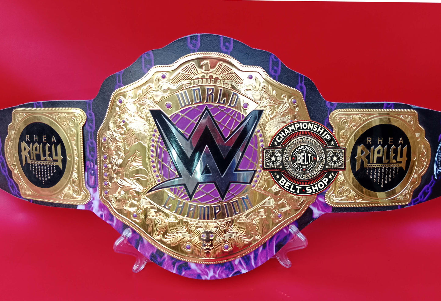 New Rhea Ripley World Heavyweight Championship Title Belt