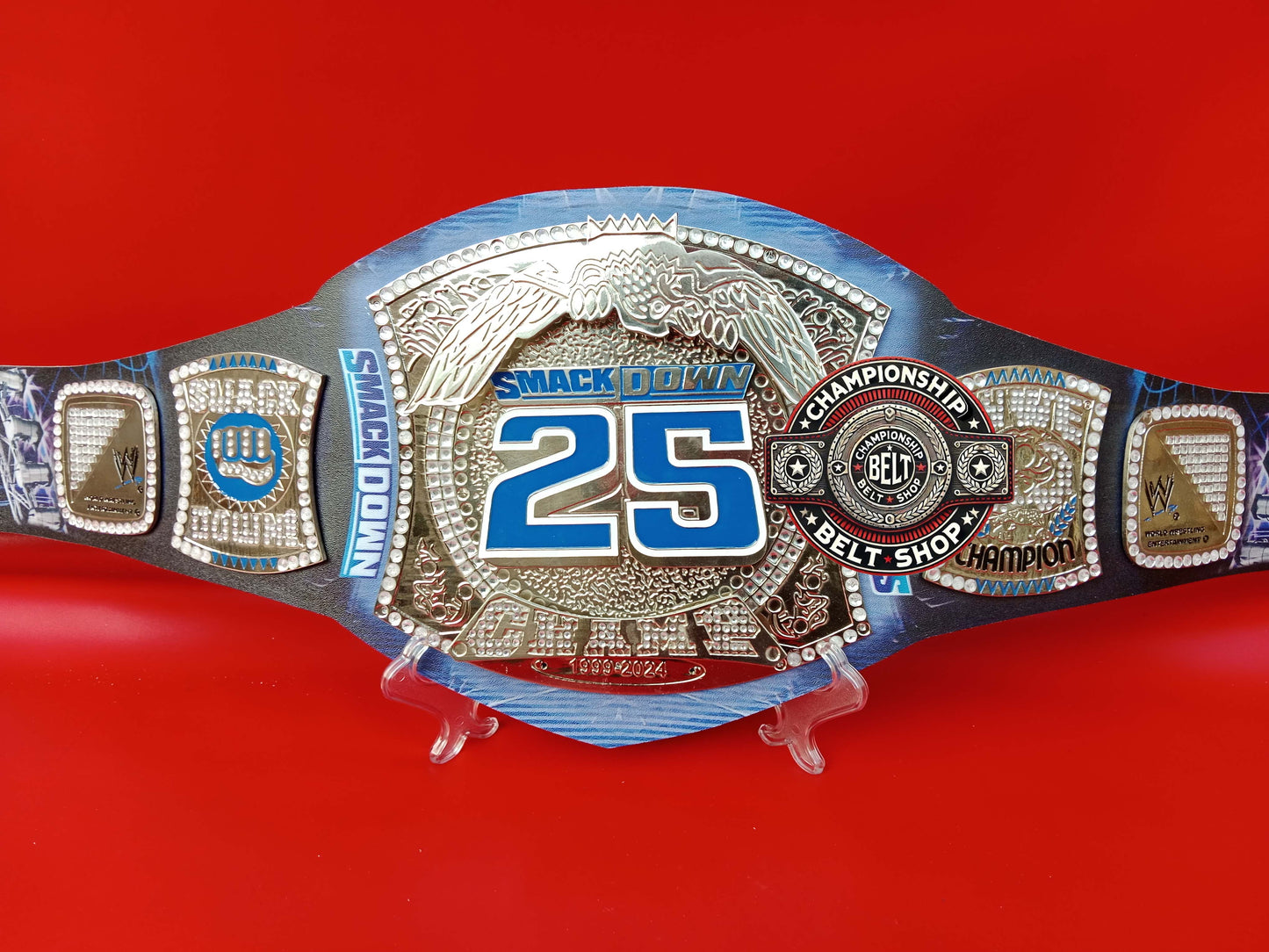 WWE SmackDown 25 Years Special Edition Spinner Replica Title Belt