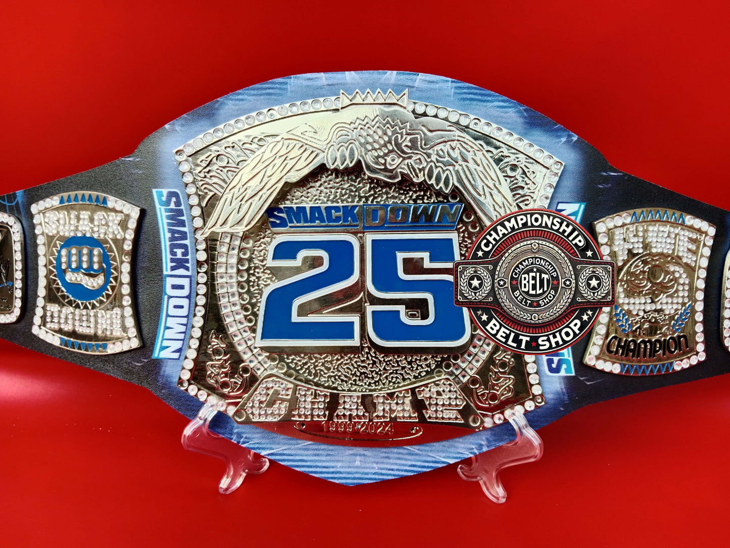 WWE SmackDown 25 Years Special Edition Spinner Replica Title Belt