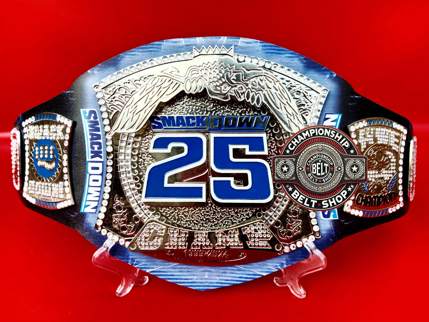 WWE SmackDown 25 Years Special Edition Spinner Replica Title Belt