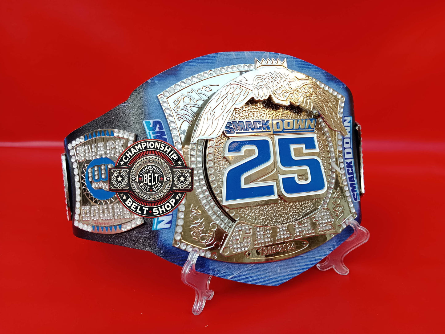 WWE SmackDown 25 Years Special Edition Spinner Replica Title Belt