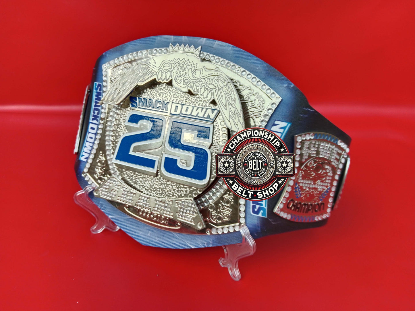 WWE SmackDown 25 Years Special Edition Spinner Replica Title Belt