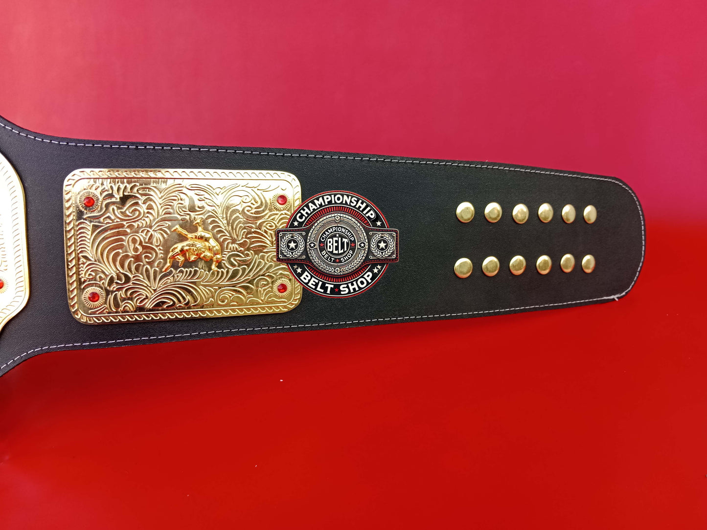 Big Gold World Heavyweight Wrestling Championship Title Belt