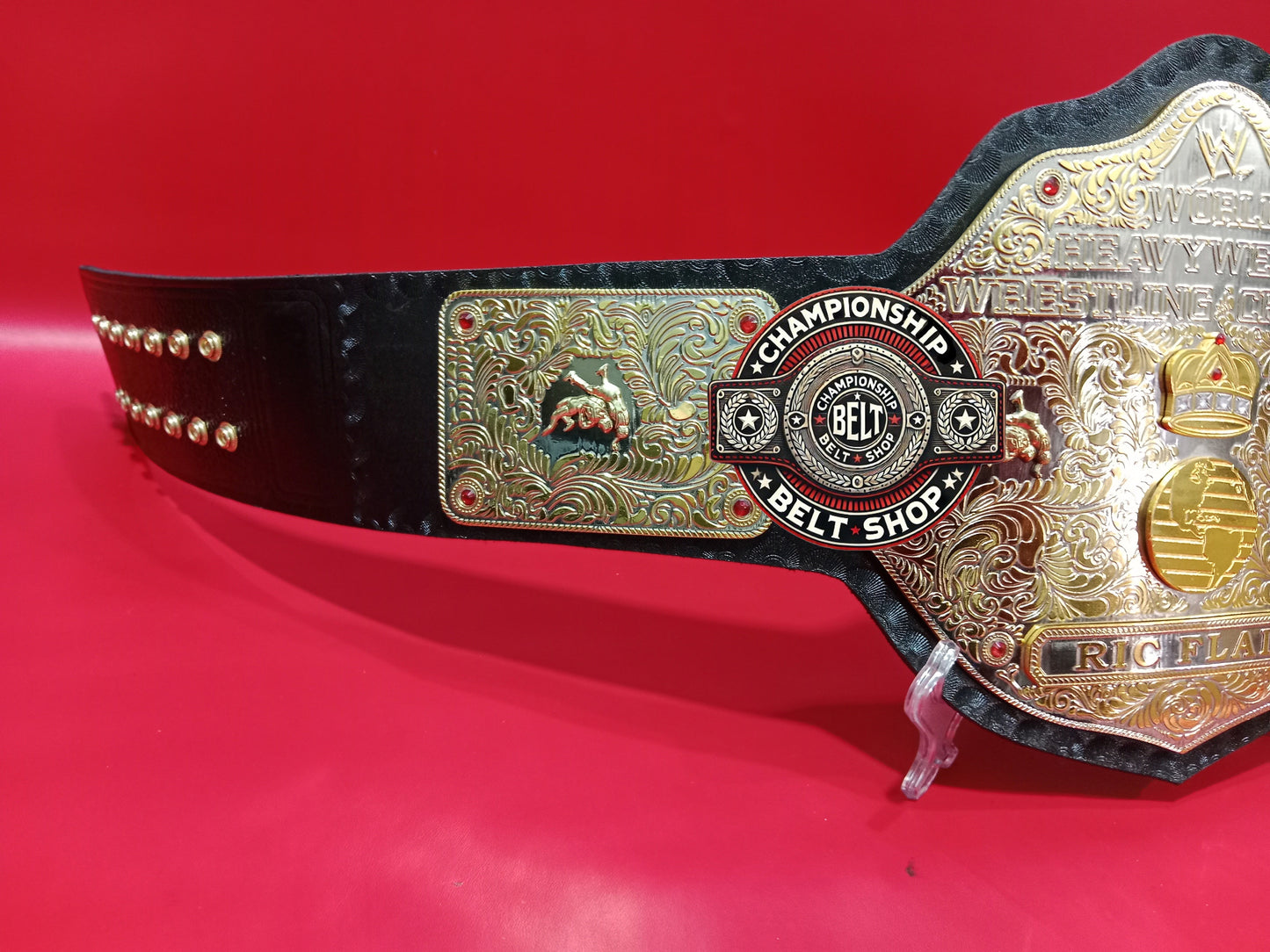 WWE Big Gold Dual Plated Championship Title Belt