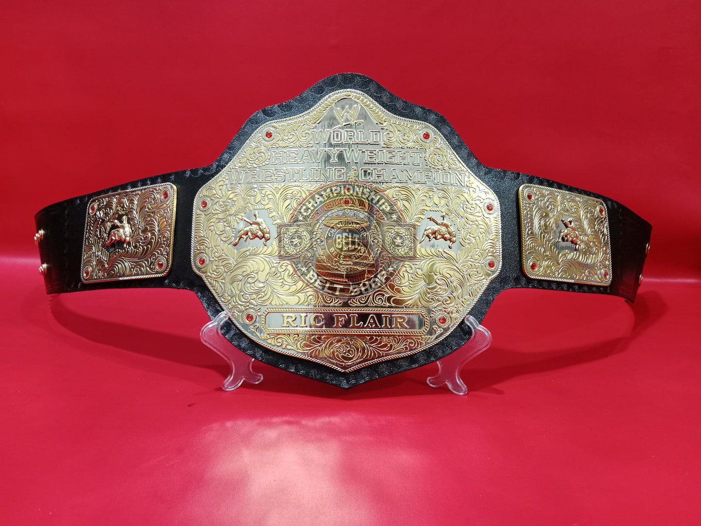 WWE Big Gold Dual Plated Championship Title Belt