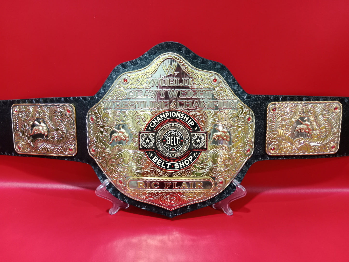 WWE Big Gold Dual Plated Championship Title Belt