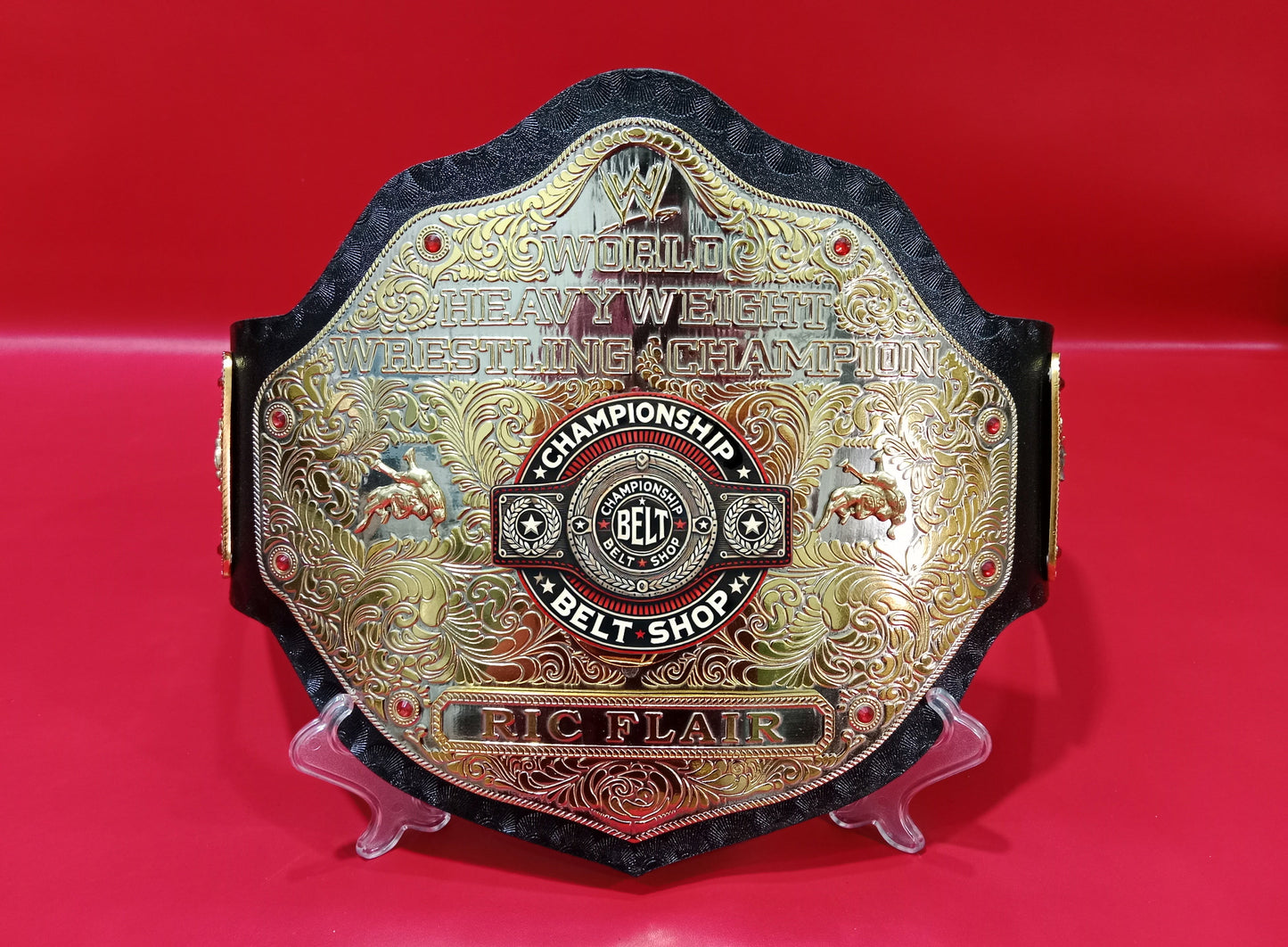 WWE Big Gold Dual Plated Championship Title Belt