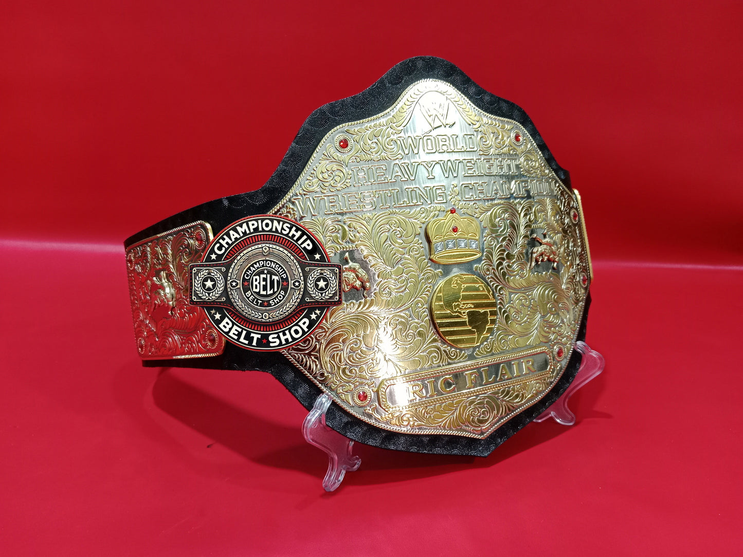 WWE Big Gold Dual Plated Championship Title Belt