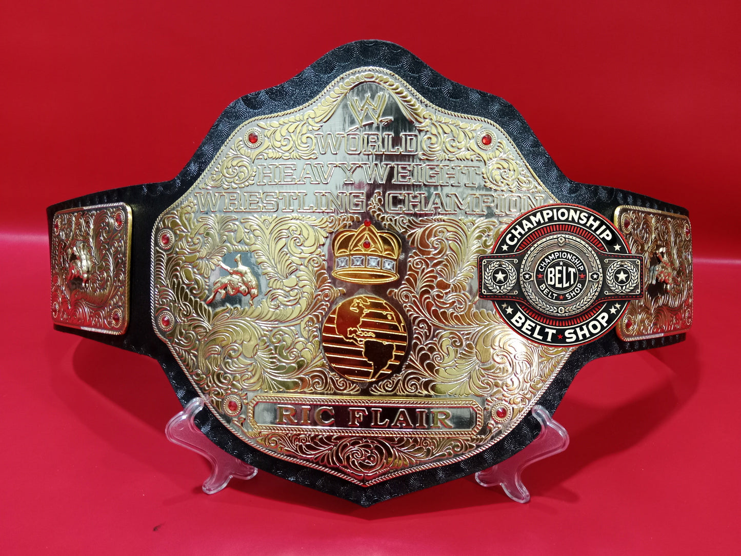 WWE Big Gold Dual Plated Championship Title Belt