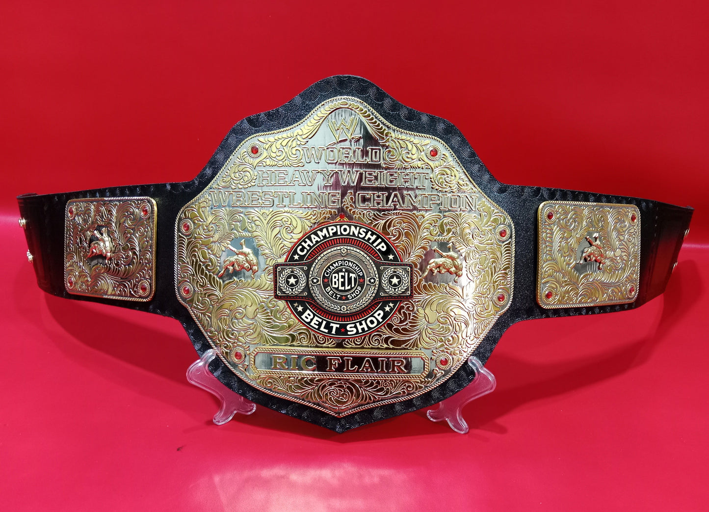 WWE Big Gold Dual Plated Championship Title Belt