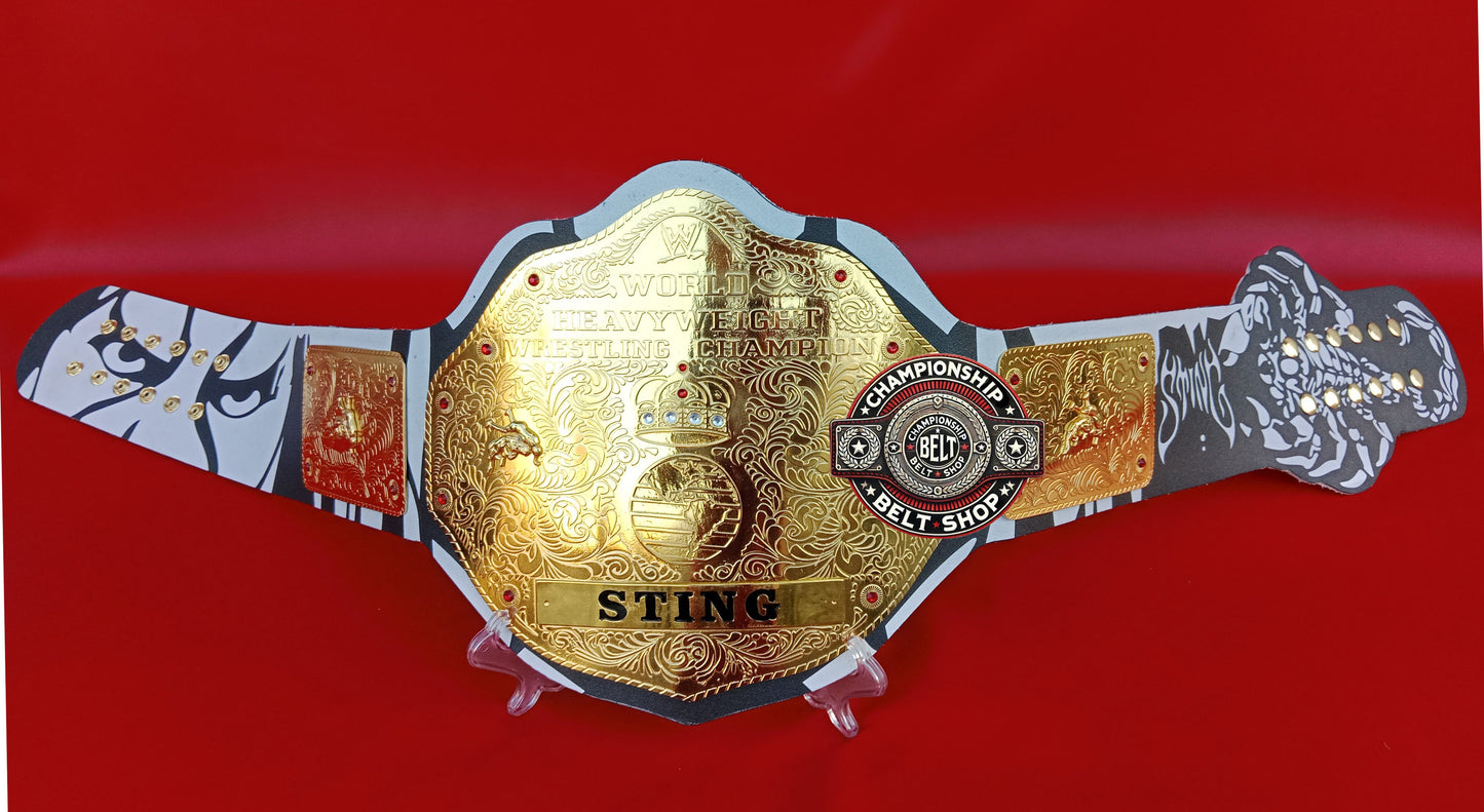 WWE Big Gold Sting Signature Series Championship Title Belt