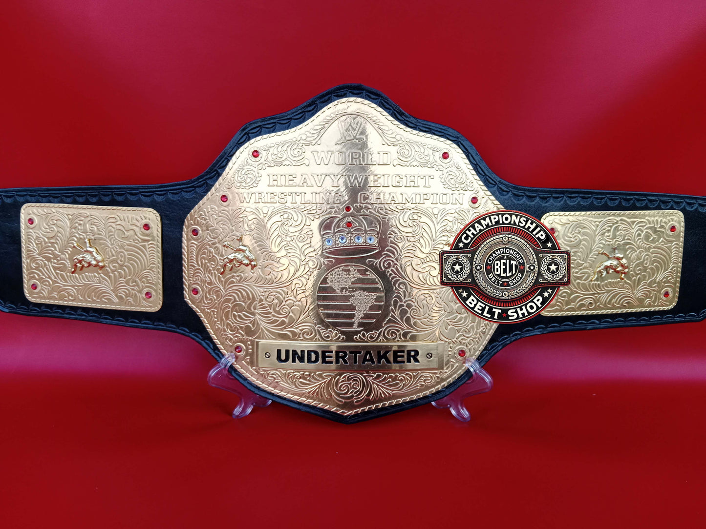 WWE Big Gold Undertaker Name Plate Championship Title Belt
