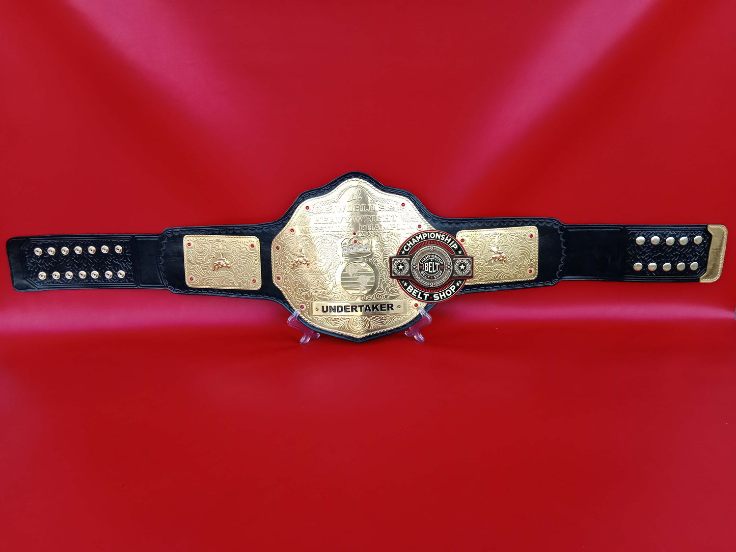 WWE Big Gold Undertaker Name Plate Championship Title Belt