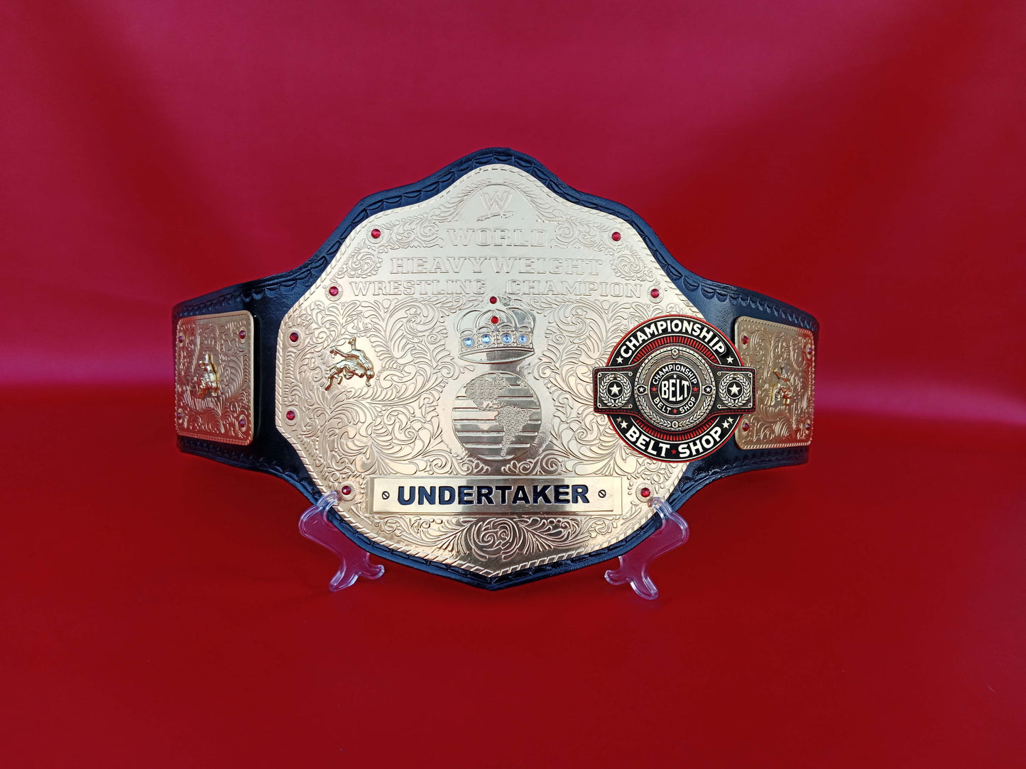 WWE Big Gold Undertaker Name Plate Championship Title Belt