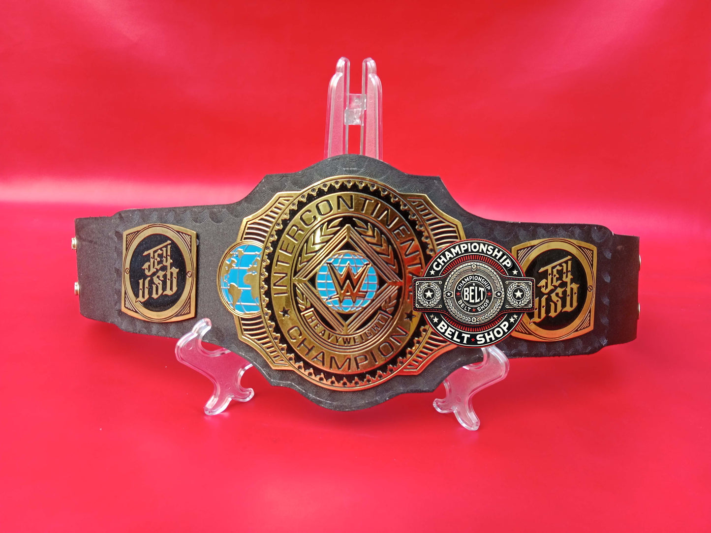 WWE IC JEY USO Championship Title Belt