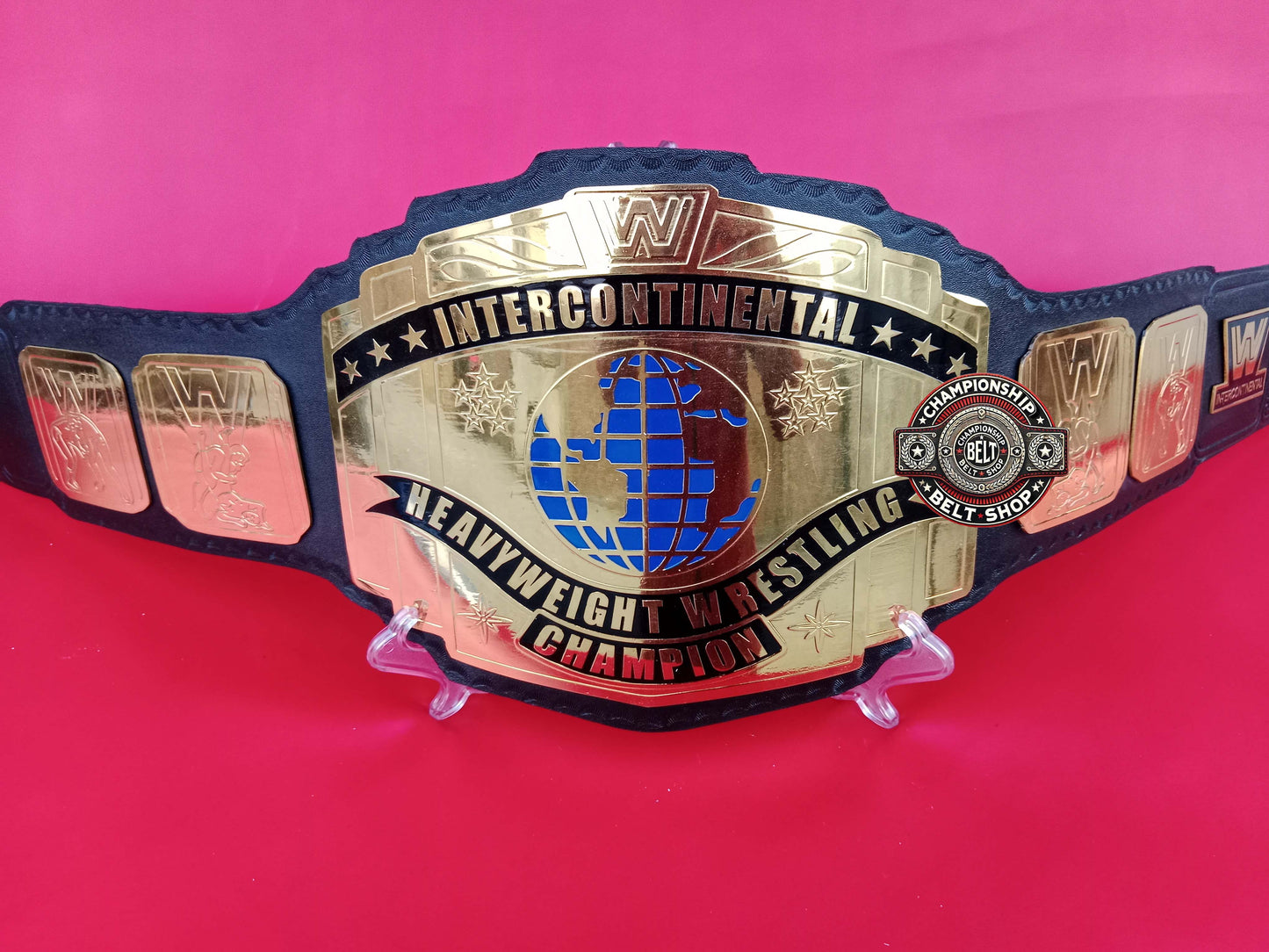 WWE Block Logo Intercontinental Championship Title Belt