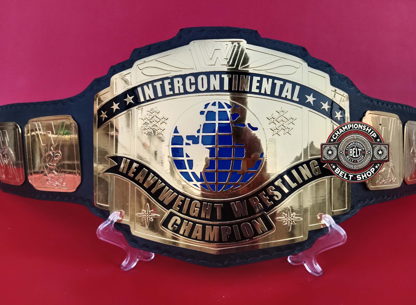 WWE Block Logo Intercontinental Championship Title Belt