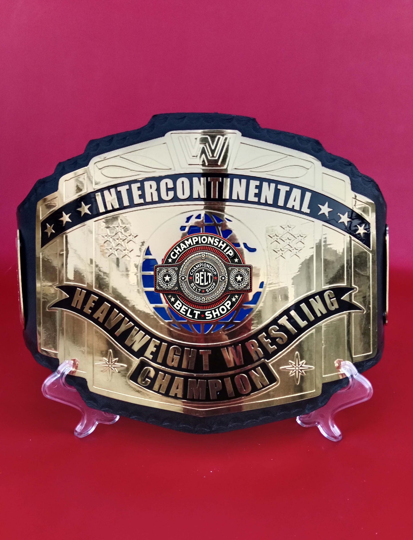 WWE Block Logo Intercontinental Championship Title Belt