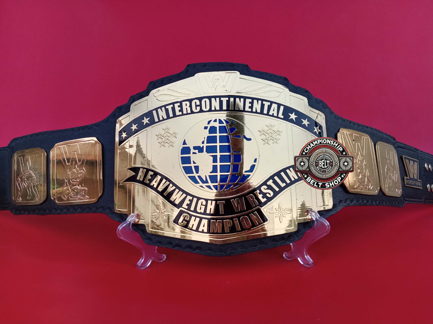 WWE Block Logo Intercontinental Championship Title Belt