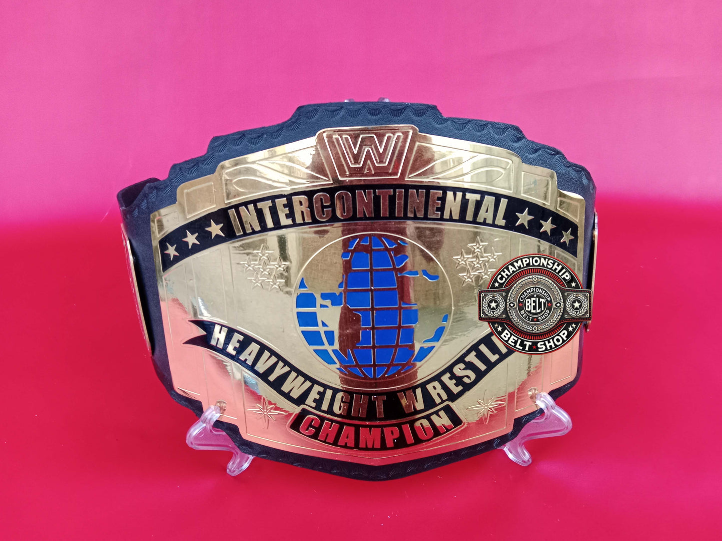 WWE Block Logo Intercontinental Championship Title Belt