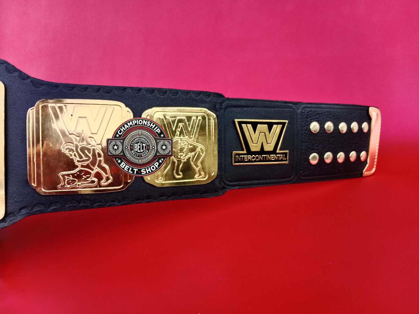WWE Block Logo Intercontinental Championship Title Belt