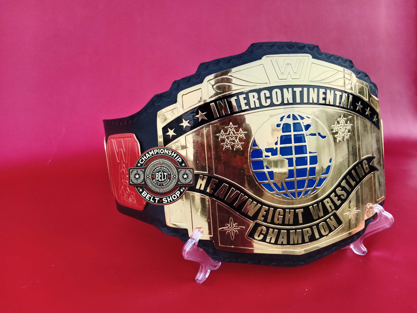 WWE Block Logo Intercontinental Championship Title Belt
