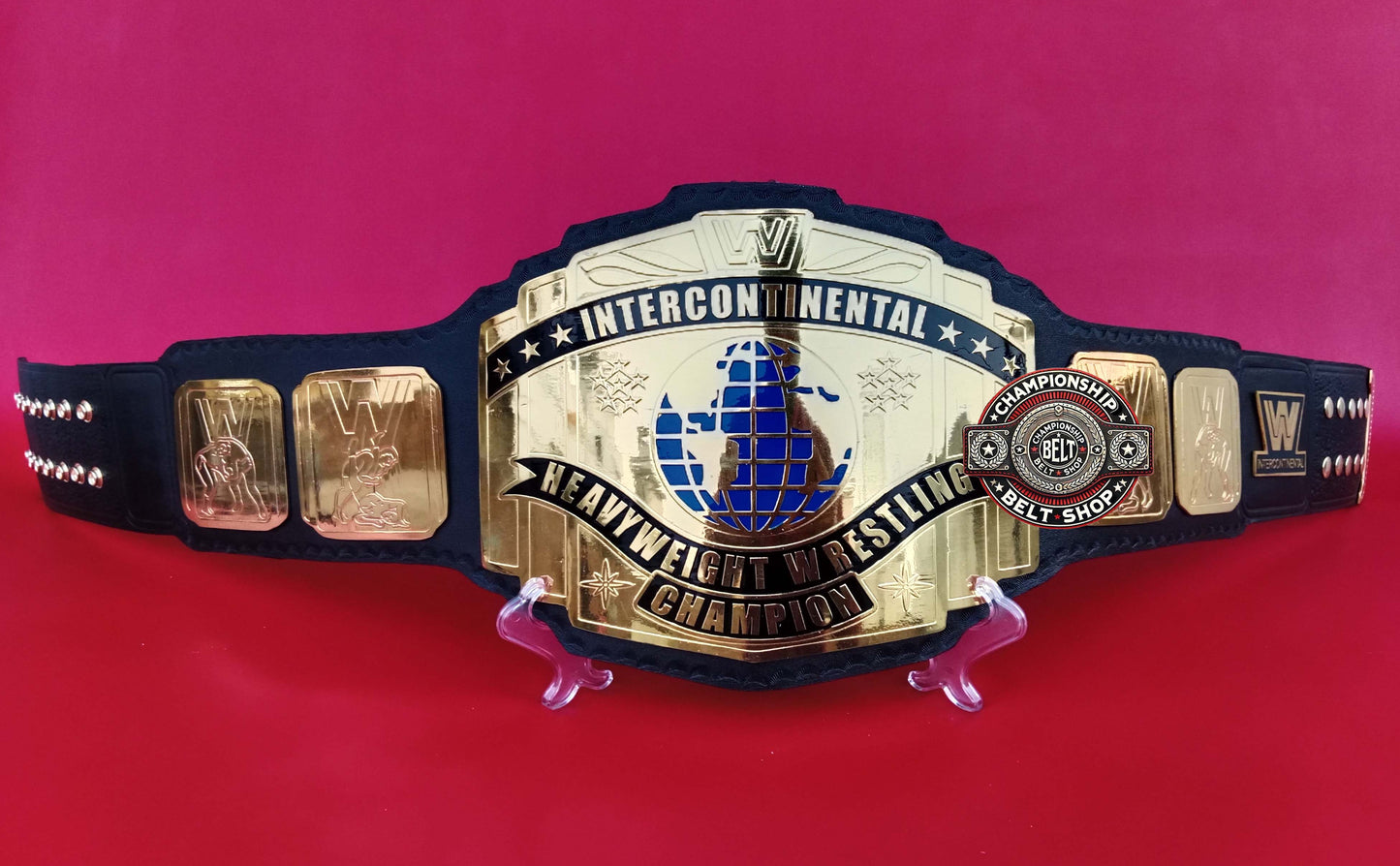 WWE Block Logo Intercontinental Championship Title Belt