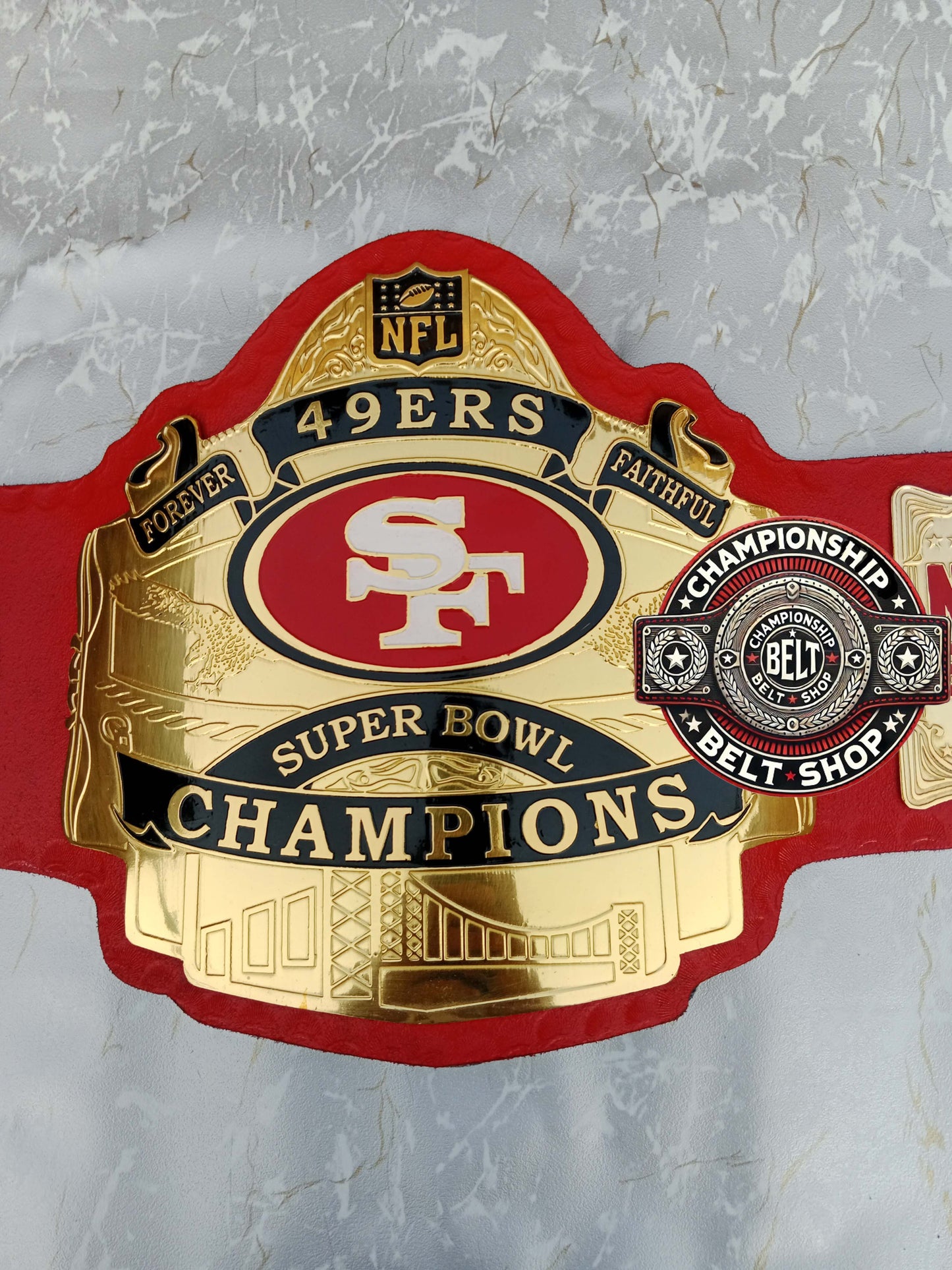 WWE NFL San Francisco 49ers Championship Belt