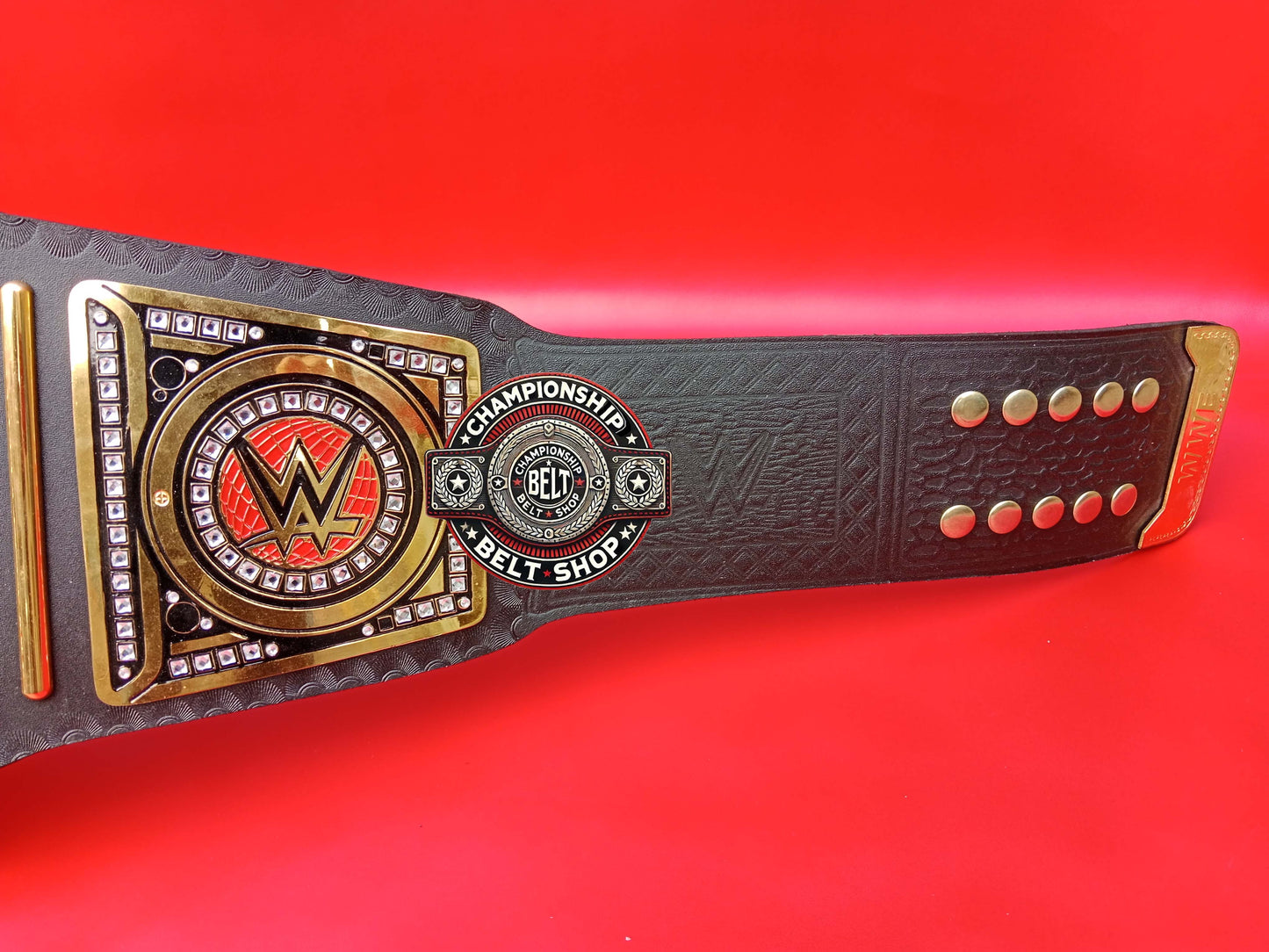 WWE Old Black Heavyweight Championship Title Belt