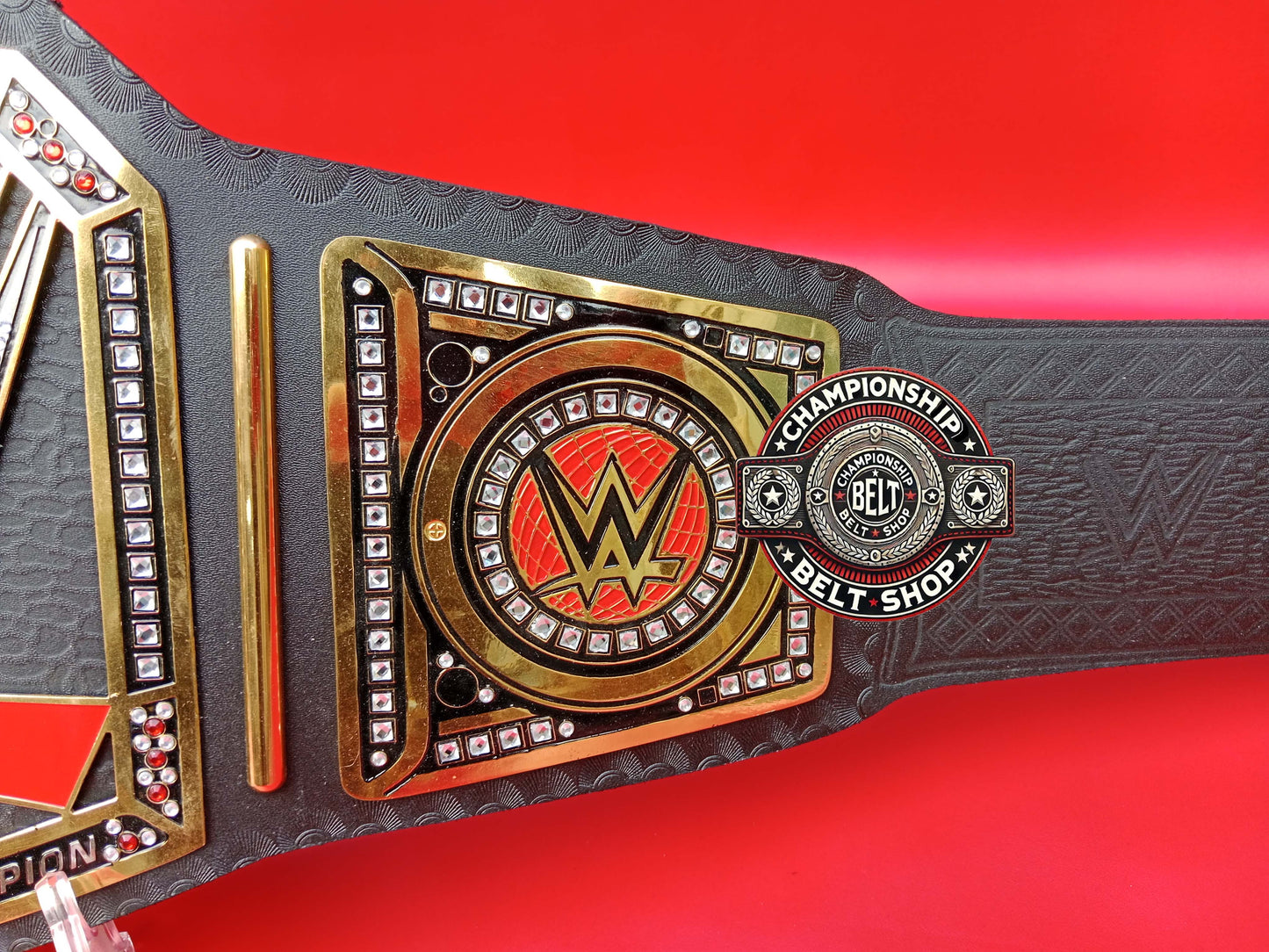 WWE Old Black Heavyweight Championship Title Belt