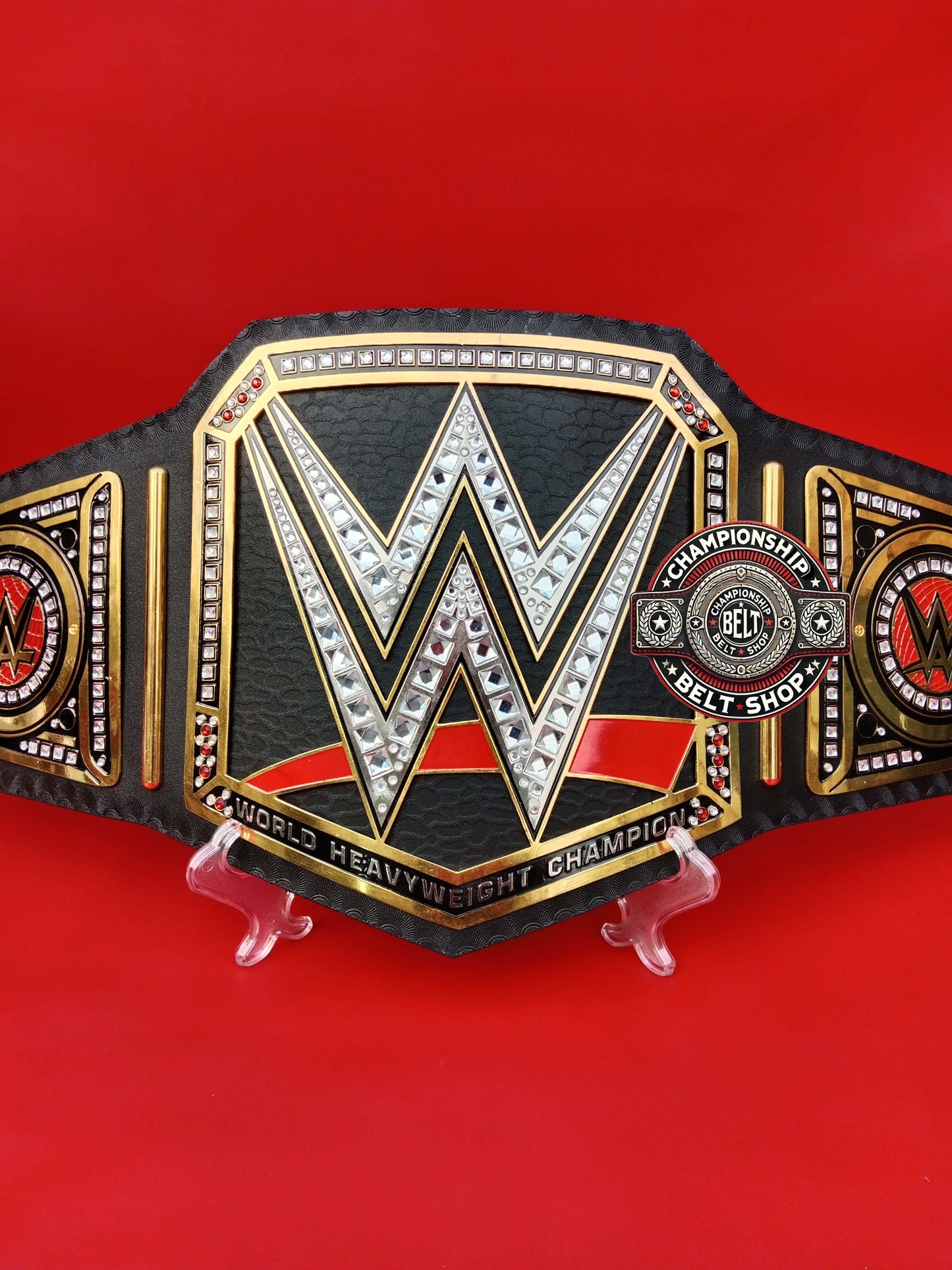 WWE Old Black Heavyweight Championship Title Belt