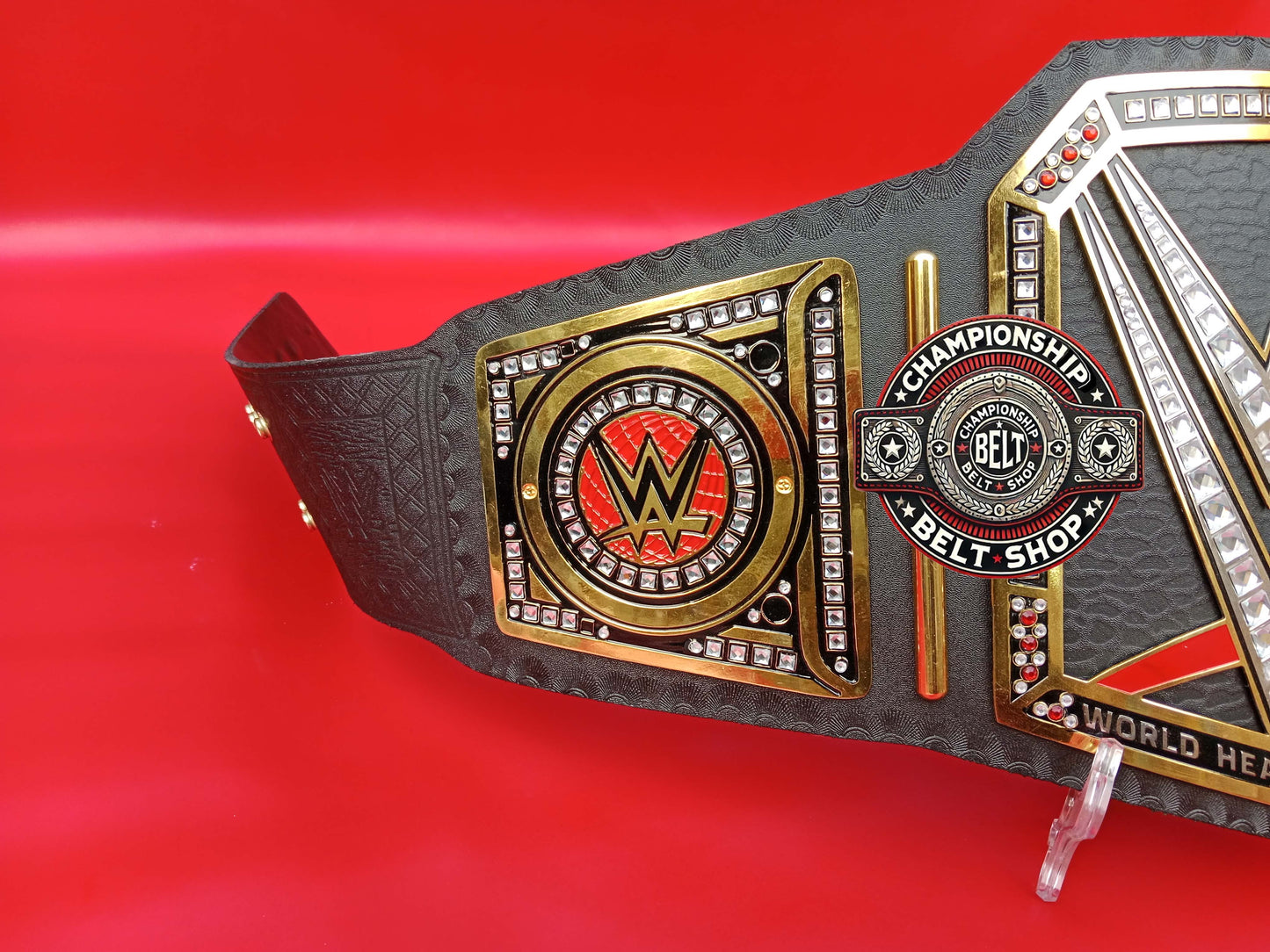 WWE Old Black Heavyweight Championship Title Belt