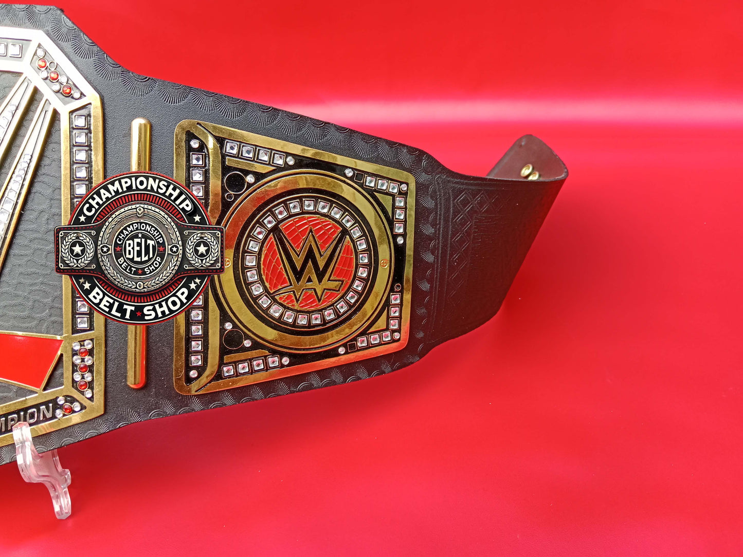 WWE Old Black Heavyweight Championship Title Belt