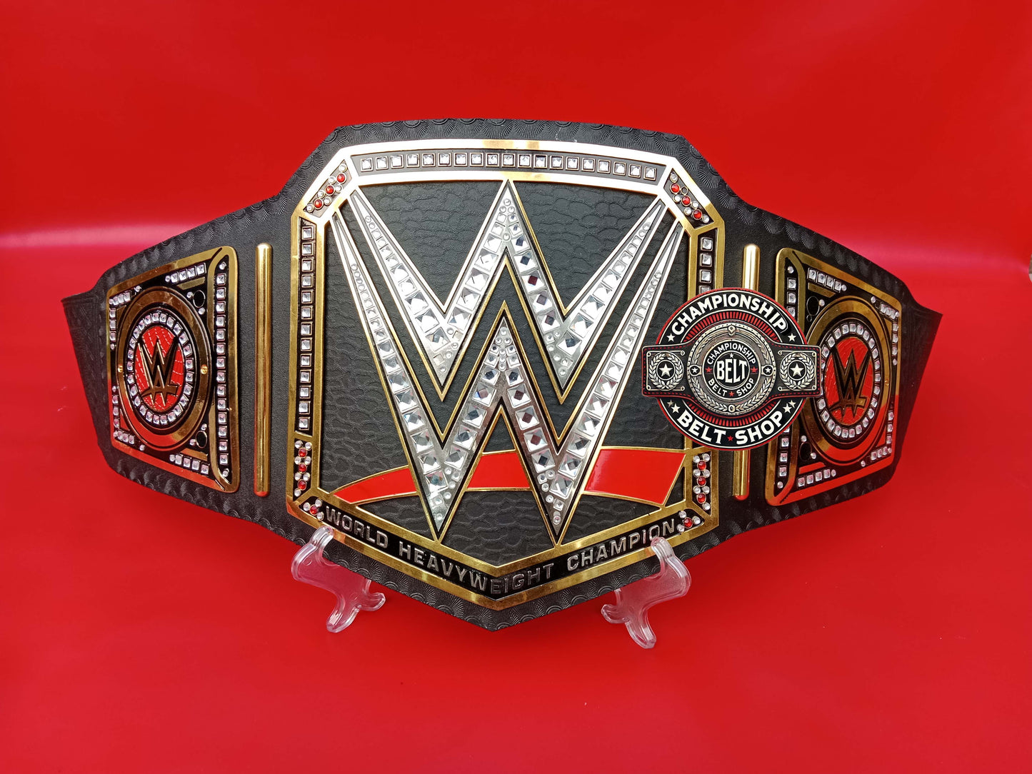 WWE Old Black Heavyweight Championship Title Belt