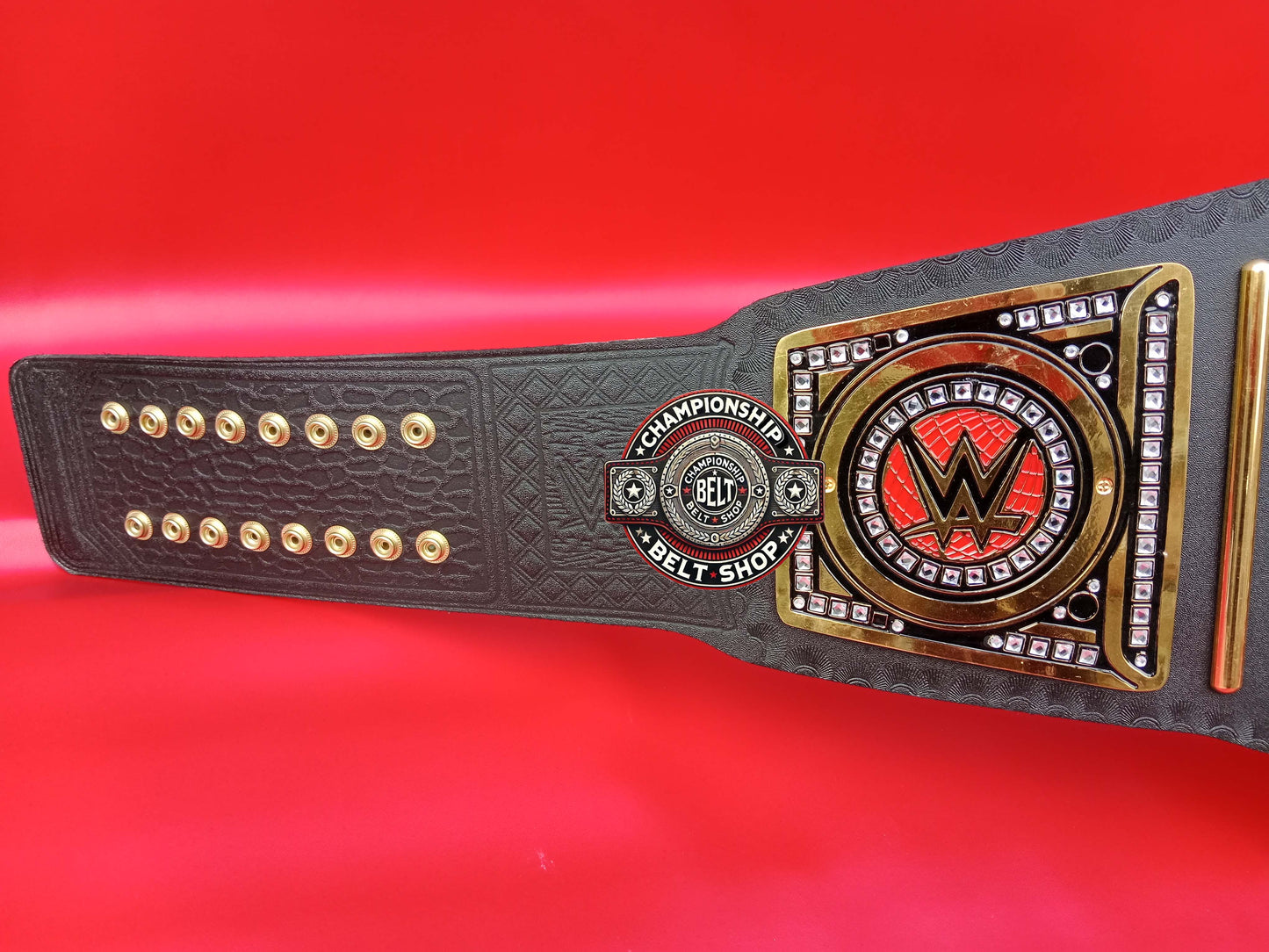 WWE Old Black Heavyweight Championship Title Belt