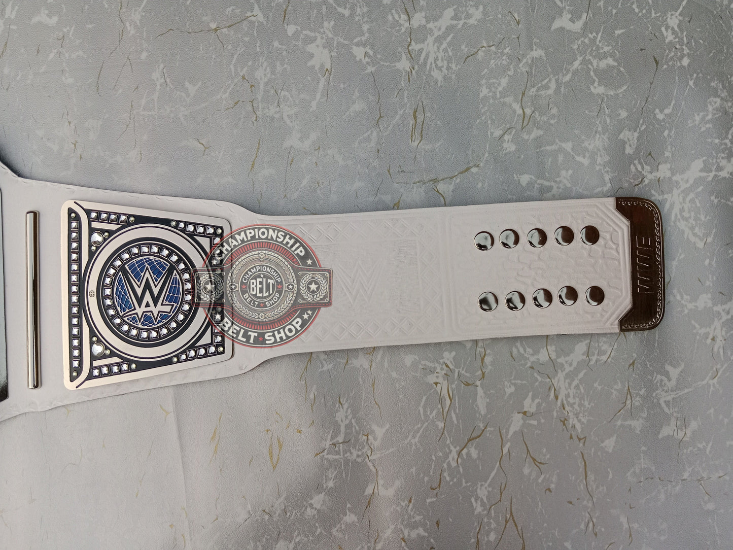 WWE White Strap Universal Championship Title Belt