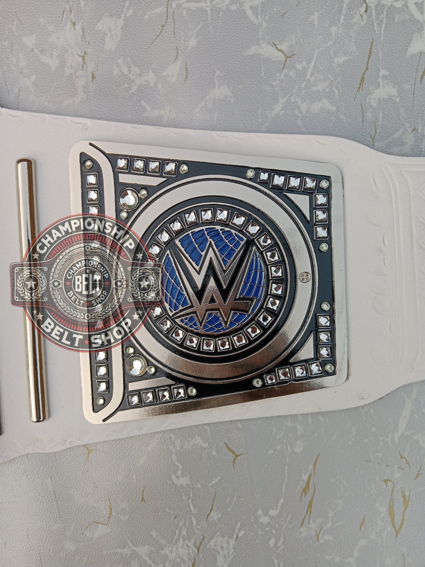 WWE White Strap Universal Championship Title Belt