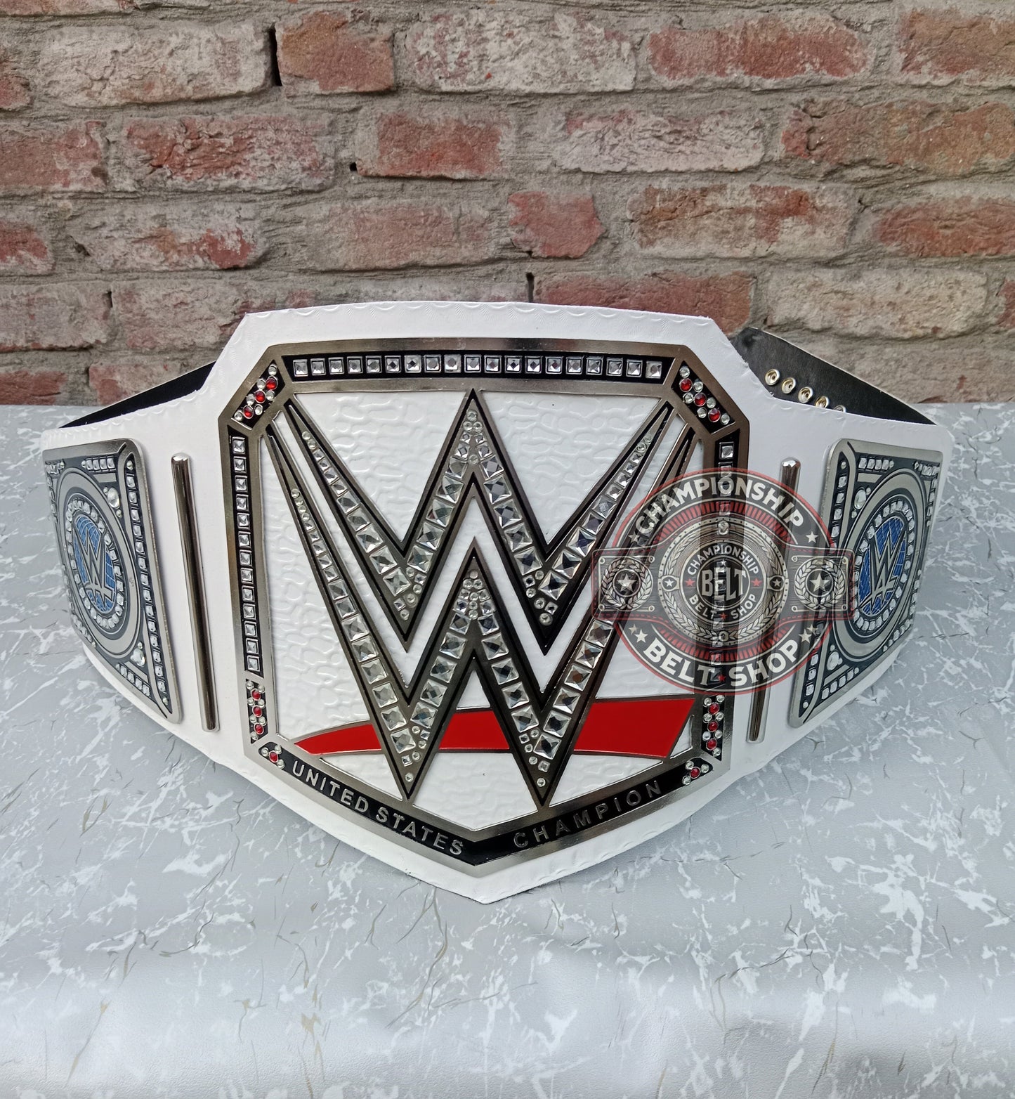 WWE White Strap Universal Championship Title Belt